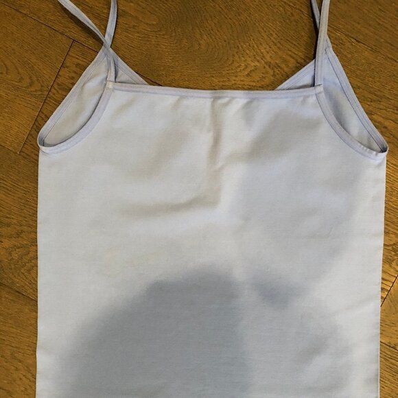 Blue V Neck form fitting Top (no tags) sz XS/S - Picture 3 of 3